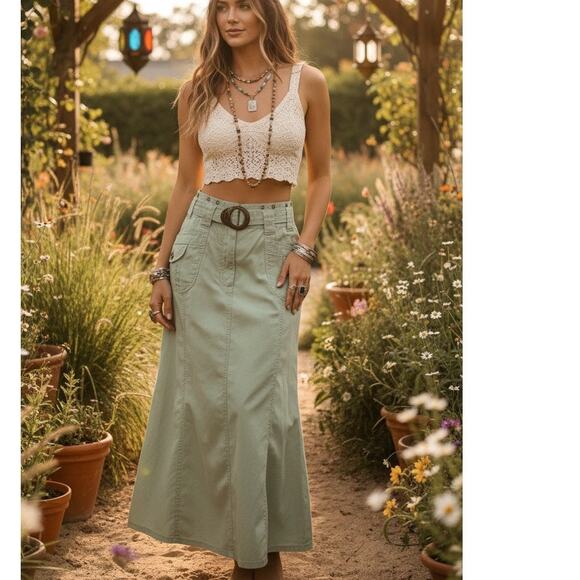 Faded Glory Dresses & Skirts - Vintage Y2K Faded Glory mermaid flared skirt